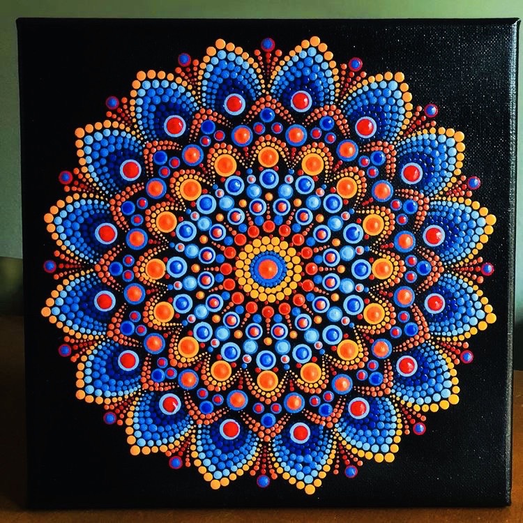 Easy Mandala Dot Painting - img-titmouse